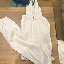 COMFRT light grey Hoodie  Jogger Sweatpants Set Women  s Small Long Sleeve