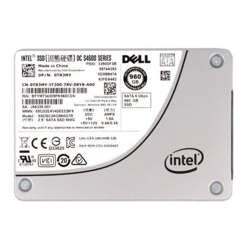 Intel S4600 960GB 2.5" SATA 6Gb/s SSD SSDSC2KG960G7R for DELL Server