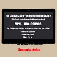 New Lcd Touch Screen w/ Bezel For 5D11C95908 Lenovo 300E Yoga Chromebook Gen 4