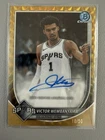 2025-26 Bowman Chrome Victor Wembanyama Auto #BCA-VW Gold Geo Refractor /50