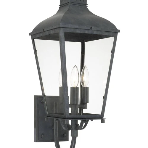 Crystorama Dumont 23 1/2" High Graphite Outdoor Wall Light - Picture 5 of 9