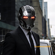 Iron Man MK17 Heart breaker Helmet English 1/1 Wearable Silver Voice-controll