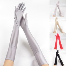 Women Gloves Women Polyester Long Sheer Gloves Performance Etiquette Club
