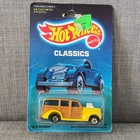 Vintage 1988 Hot Wheels Classic Yellow 1940's Woodie 1:64 Die Cast Car 2530