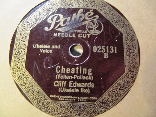 1925 Cliff Edwards UKULELE IKE CHEATING I'll buy the Ring PATHE Actuelle 025131 - Picture 2 of 2