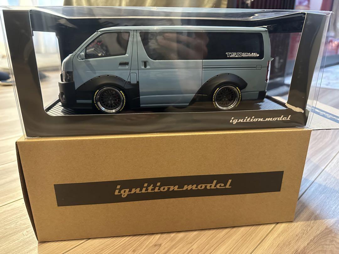 Ignition Model 1/18 Toyota Hiace TSD Works Blue Gray | eBay