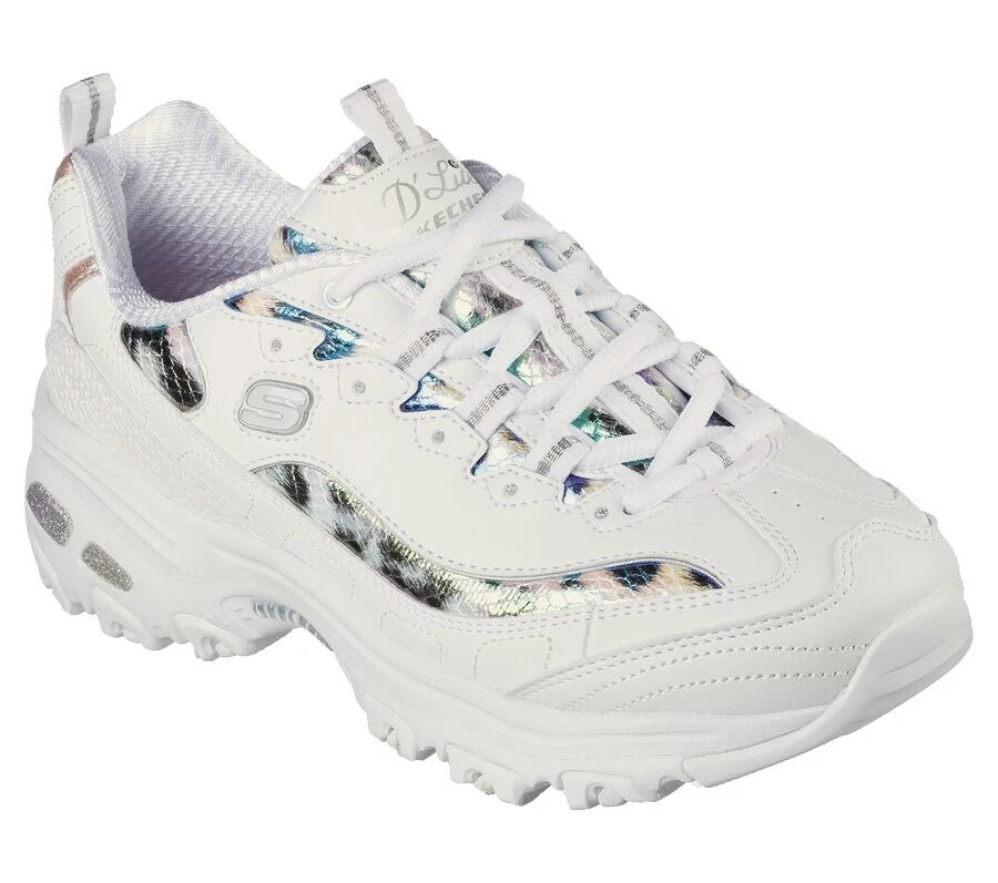 considerado conspiración Anguila Skechers womens D&#039;lites - Summer Fiesta Sneaker, White/Multi  (149264/WMLT) | eBay