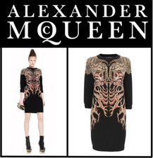 Alexander McQueen A/W 2010 'Angels & Demons' Hells Angels Jacquard Dress, Large