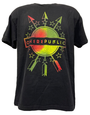 One Republic Native Summer Tour 2014 mit The Script Herren T-Shirt Schwarz M