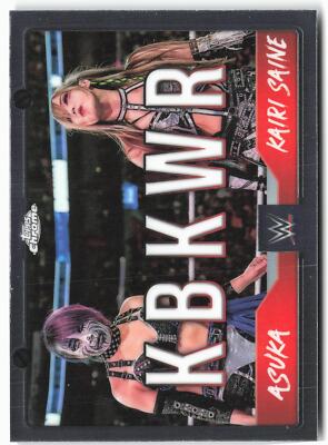 2025 Topps Chrome WWE #TAG-KBW Asuka / Kairi Sane Tag Team