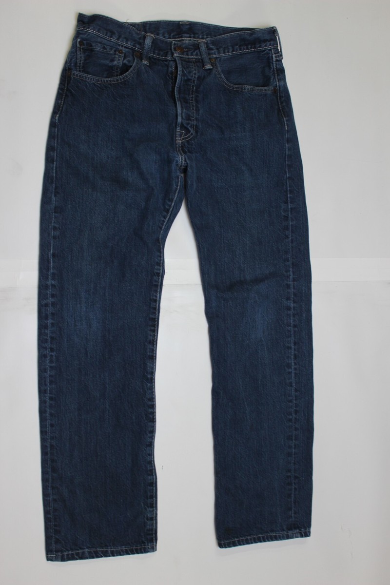Sample Garment Not For Resale Levi's 501 Straight 32x29 (32x34 tag) Cone  Denim