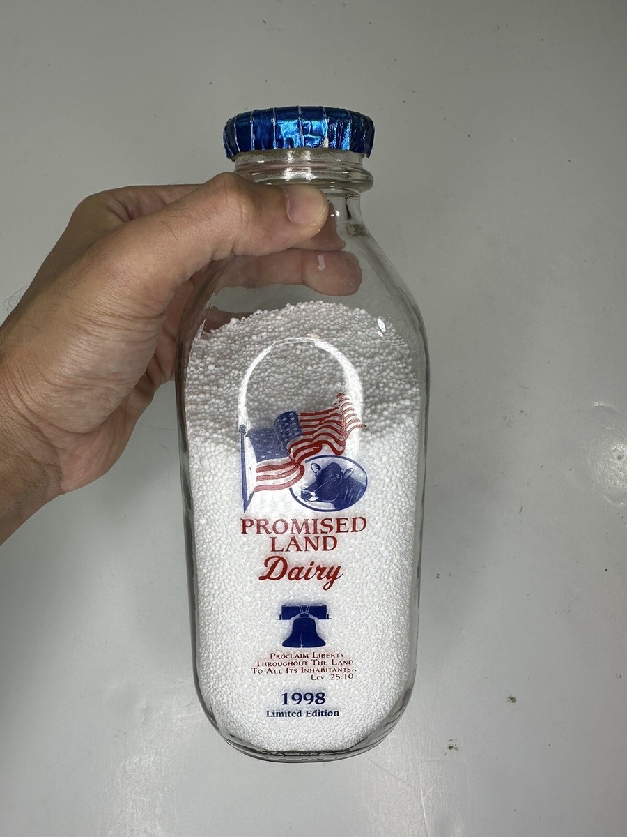 Vintage Promised Land Dairy Milk Bottle Limited Edition 1998