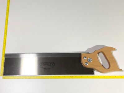 Stanley Back Saw 39-146 13 point 3  x 16  NOS USA Miter Saw Bevel Milled