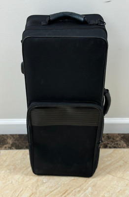 Unbranded Alto Saxophone Carry Case Black 24'' x 10'' With Back Pack Straps