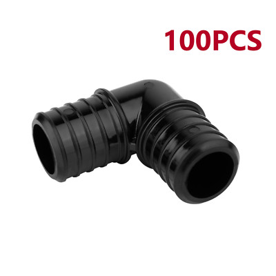 EFIELD 100PCS 1'' Pex Poly PPSU Barb Crimp Elbow-NSF, cUPC (Lead Free)