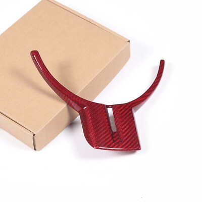 Red Carbon Fiber Steering Wheel Cover For Toyot Scion FRS Subaru BRZ 2012-2015