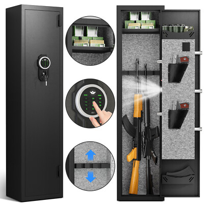 Gun Rifle Safe, 1-2 Digital Long Gun Safe for Rifles and Pistols Shotgun Safe
