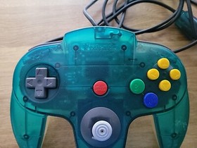 Official OEM Nintendo 64 N64 Ice Blue Clear Controller NUS-005 