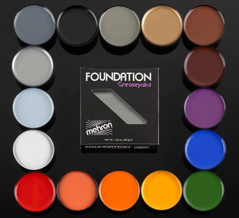 Pintura en grasa Mehron circo teatral payaso pintura facial escenario disfraz maquillaje mimo Foto 3 de 4