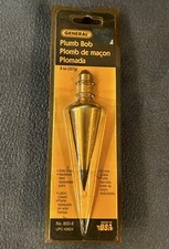 General Hardware 8 Oz Solid Brass Plumb Bob N...