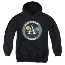 NASA APOLLO MISSION PATCH Kids Hoodie Sweatshirt SM-XL BOYS GIRLS SZ 6-20