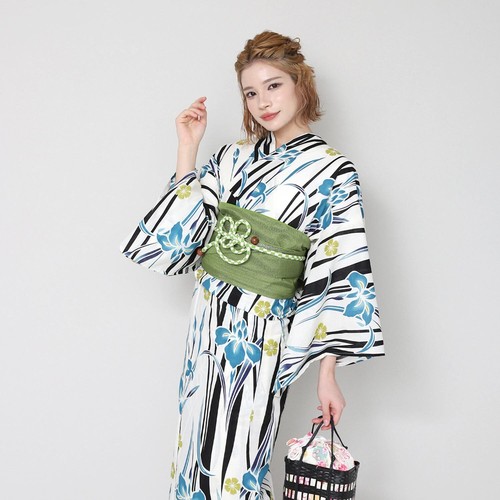 Japanese Kimono Yukata Obi belt Set Of 2 x23 - Picture 25 of 32