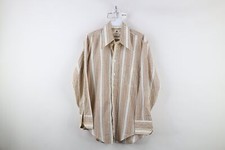 Vtg 60s 70s Streetwear Mens 15 32 Mid Century Modern MCM Collared Button Shirt