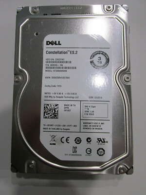 Dell 091K8T - 3 TB 7,2K 3,5'' HDD  6 Gbps SAS, 3,5'', Hot Swap