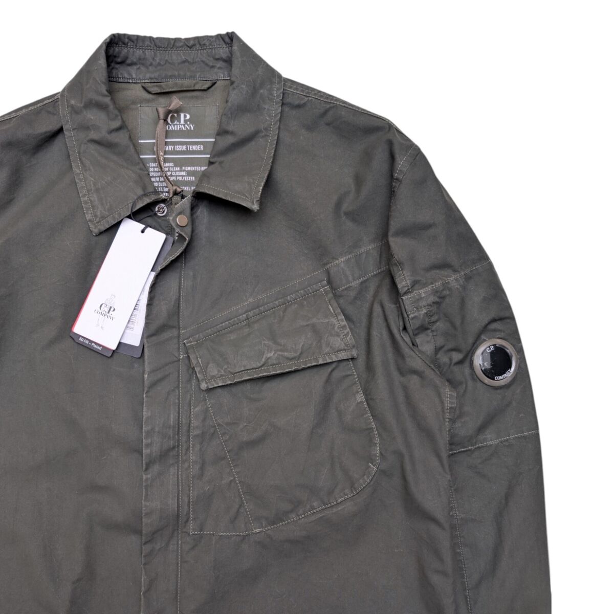 C.P. Company 50 FILI Plated Lens Overshirt - Forest Green C.P. Company 50 FILI Plated Lens Overshirt - Forest Green