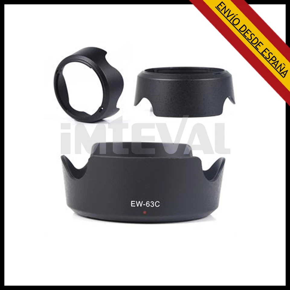 PARASOL PARA CANON EW-63C PARA CANON EF-S 18-55mm f/ 3,5-5,6 es STM 58mm