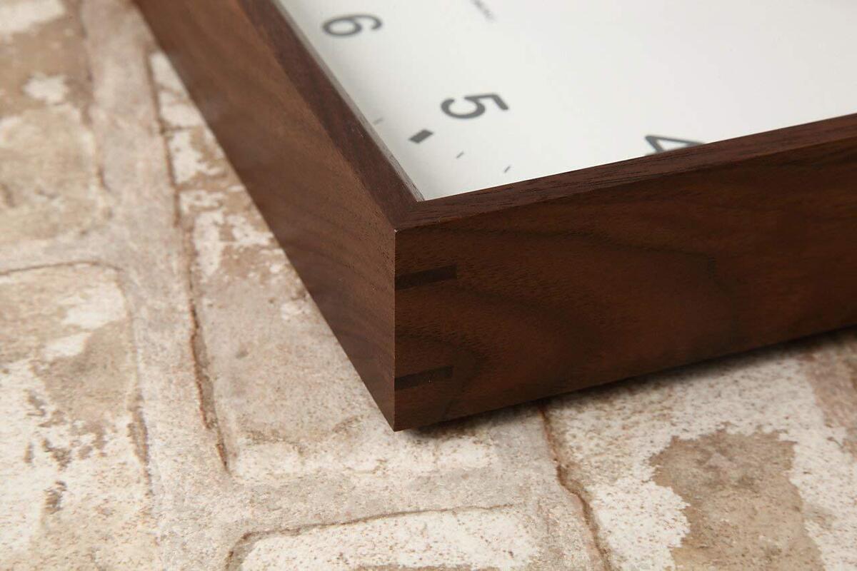 Katomoku Square Clock Km-37B Wood Walnut Wall Clock Katomoku Square Clock Km-37B Wood Walnut Wall Clock