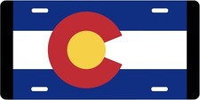 Colorado State Flag LICENSE PLATE FRONT AUTO USA MADE SUV CAR TRUCK