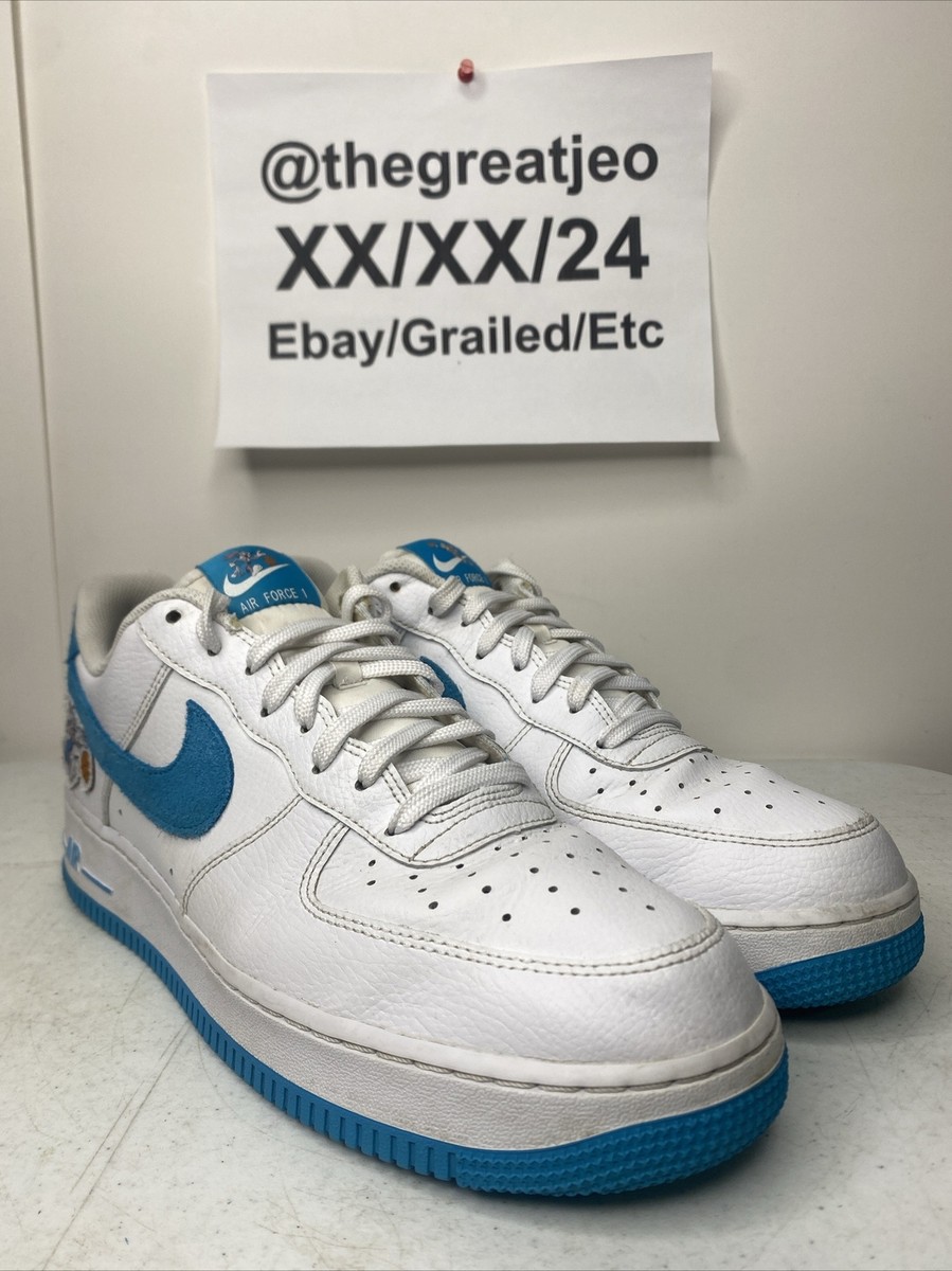 Nike Air Force Low Hare Space Jam '07 White Blue Size