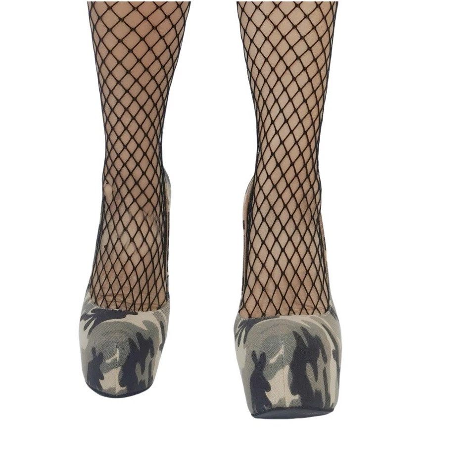 Ультра высоких каблуках ночной клуб камуфляж скольжения на сексуальные туфли-лодочки женские туфли на высоком каблуке - Изображение 4 из 4