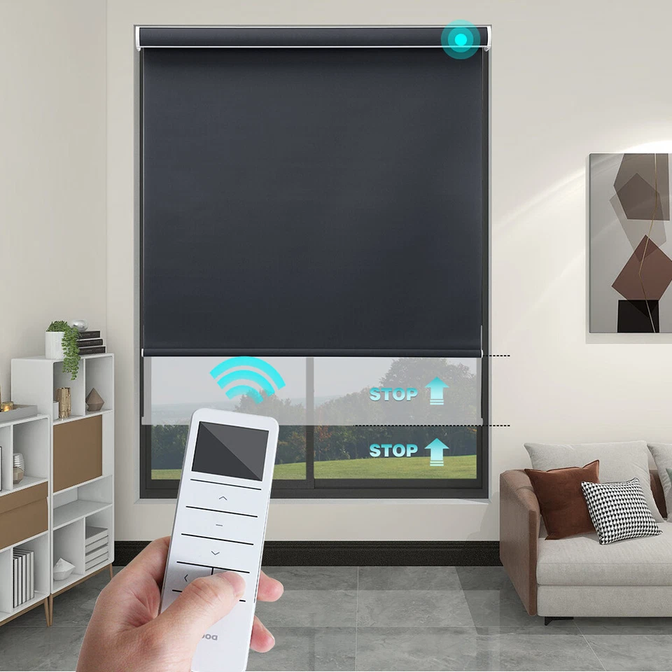 Persiana enrollable eléctrica impermeable 100 % apagón Changshade Foto 2 de 4