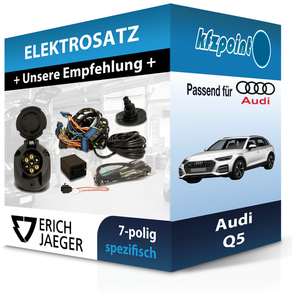 für Audi Q5 05.2016-Jetzt Jaeger E-Satz 7Polig Fahrzeugspezifisch NEU-image