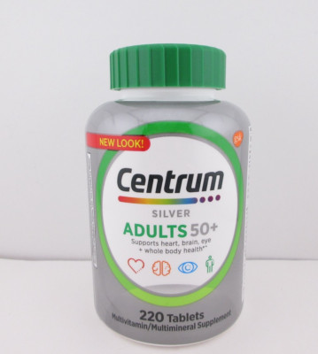 Centrum Silver Adults 50+ Multivitamin Multimineral, 220 Tablets - Brand NEW!