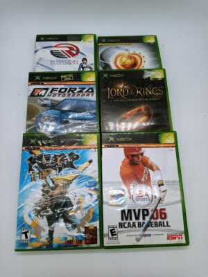 Original Xbox Video Games Lot of 6 Games Forza Lord of the Rings NCAA Baseball 