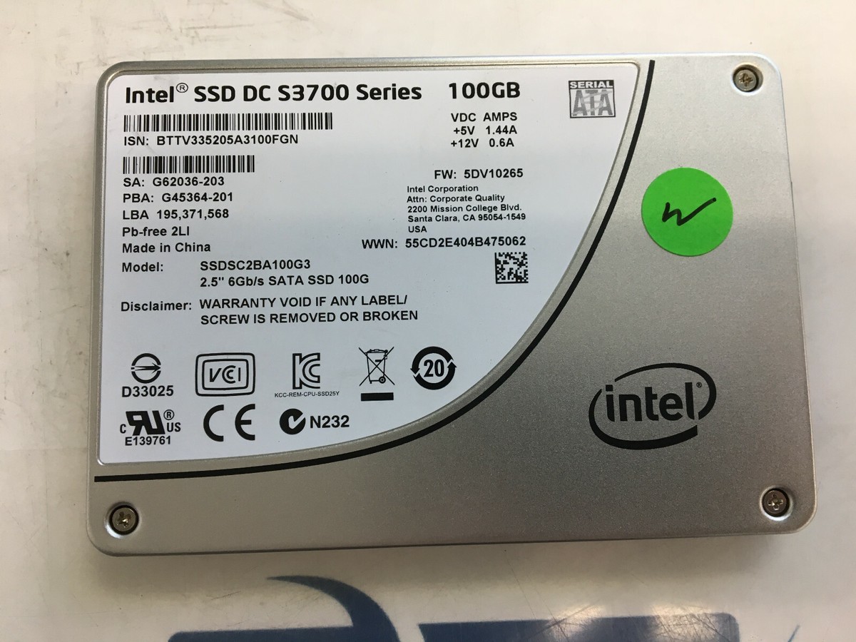 INTEL SSD DC S3700 100GB 2.5 INTEL SSD DC S3700 100GB 2.5