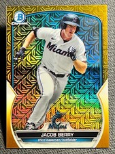 2023 Bowman Chrome MOJO GOLD REFRACTOR PROSPECT ROOKIE Jacob Berry 04/50