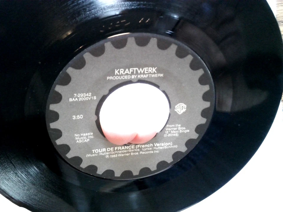 Kraftwerk- Tour De France (Remix + French Version) - Rare 7" Vinyl Single WB Foto 4 de 4