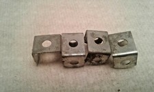 Gilbert Erector Set: Part M: Cadmium Plated Small Double Angle:Lot of 4