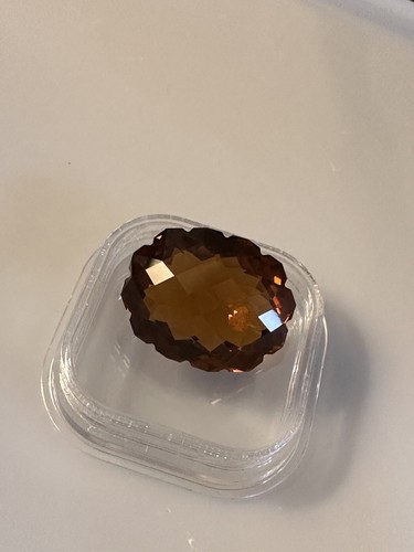 I.F Clean! 29.75ct Cognac Quartz Natural Gemstone - Picture 7 of 24