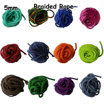 5mm Kordel Kordel Kordel Seil Polypropylen Starke Schnur Basteln Schnürung Geflochten DIY