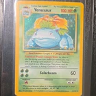 Pokémon Venusaur 15/102 Base Set Holo Rare 1999 Wizards Stage 2 100 HP Solarbeam