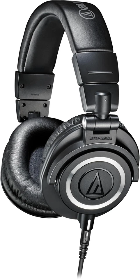 NUEVO Audio-Technica ATH-M50x Auriculares Monitor de Estudio Profesional Cerrado Trasero Foto 2 de 4