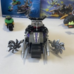 LEGO Ninjago 70733 Blaster Bike & 70722 Overborg attack w/ manual No Minifigures