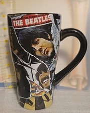 collectible ceramic coffee mug featuring The Beatles band members
