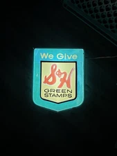 VINTAGE S&H GREEN STAMPS  LIGHT DOUBLE SIDE LIGHTUP SIGN