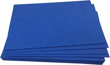 Stiff Craft Felt Sheets 2mm Thick Fabric 7x11.3 Inch Sewing Blue 12 PCS